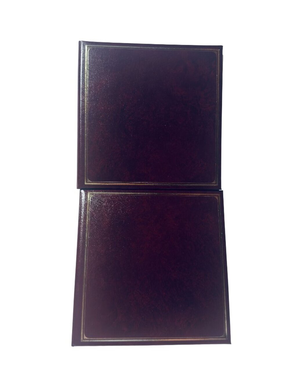 C.R. Gibson Heritage Collection 3-Ring Photo Albums Burgundy 4x6 Lot of 2 NEW
